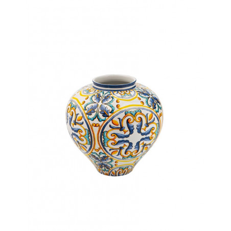 Vaso stoneware maiolica Medicea Brandani