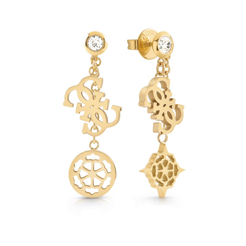 Orecchini donna Guess "blooming peony" oro