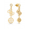 Orecchini donna Guess "blooming peony" oro