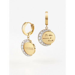 Orecchini donna Guess "moon phases"oro