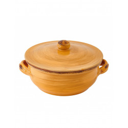 Tegame Terracotta da Fuoco con Coperchio Brandani