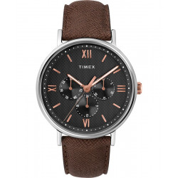 Orologio Uomo Leather Strap...