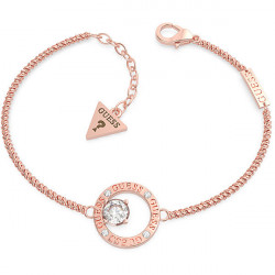 Bracciale Donna Guess Prong Crystal Gold-Pink