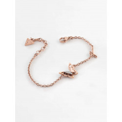 Bracciale Donna Guess Charm Farfalla Oro Rosa