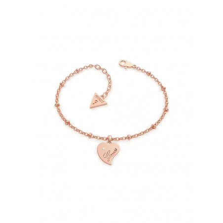 Bracciale Donna Guess Charm Cuore oro rosa