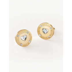 Orecchini Guess Gioielli Donna Cuore Dorati