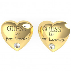 Orecchini Guess Gioielli Cuore Punto Luce Dorati