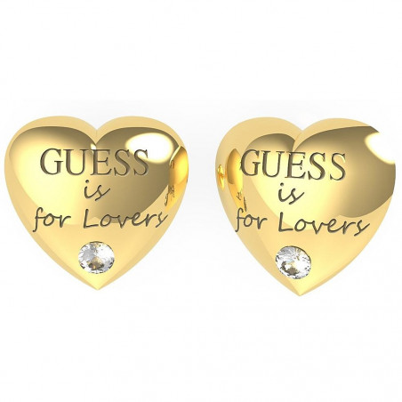 Orecchini Guess Gioielli Cuore Punto Luce Dorati