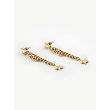 Orecchini Dorati Guess Gioielli Stellina Pendenti